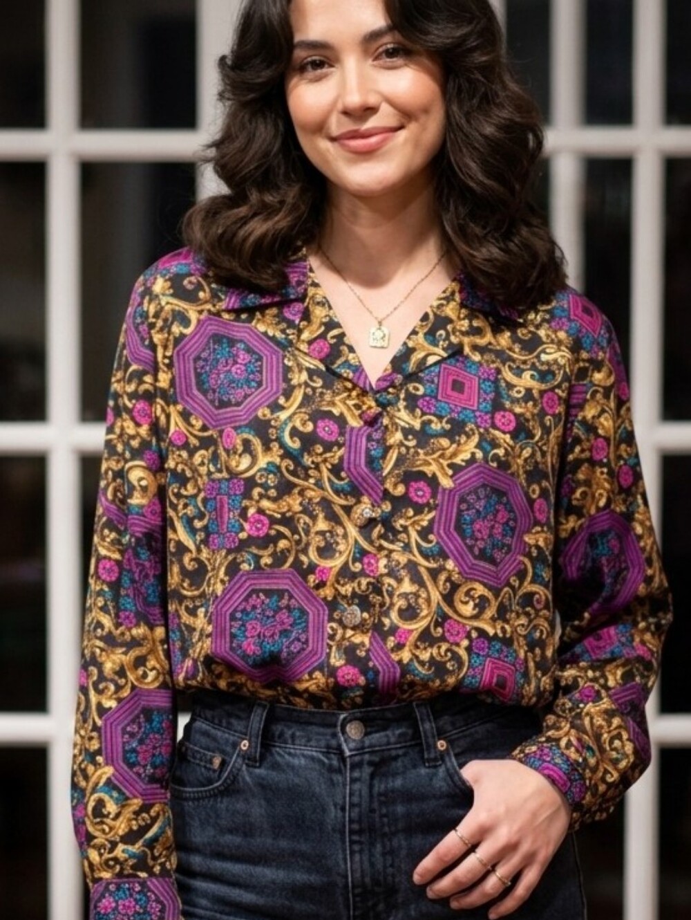 Vintage💜 70's Copy Cats "feel like silk" Blouse